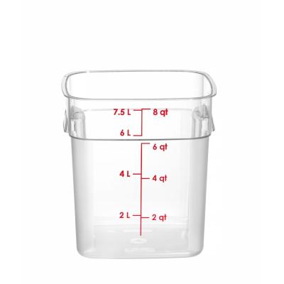 Nádoba na potraviny CamSquares Fresh Pro , Cambro, 7,6L, Průhledná, 229x229x(H)243mm | 8SFSPROCW135